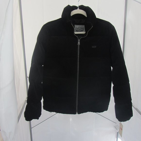 Levi's Jackets & Coats | Levis Corduroy Bubble Puffer Jacket Black Xs | Poshmark